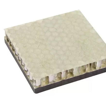Panneau en aluminium de nid d'abeilles de fibre de verre pour le composé en pierre dessus et bas