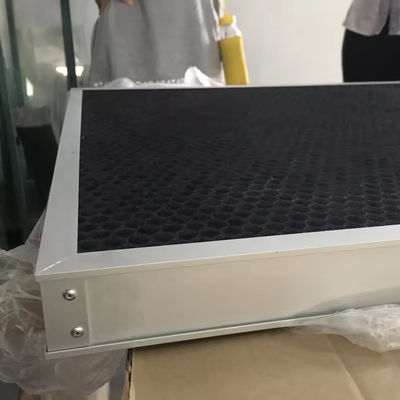 Filtre à nid d'abeille en aluminium avec revêtement au carbone actif Taille 500x500 mm